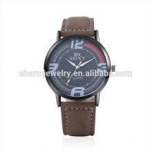 Best Selling Products Simple Cool Quartz Leather Wrist Watch SOXY050